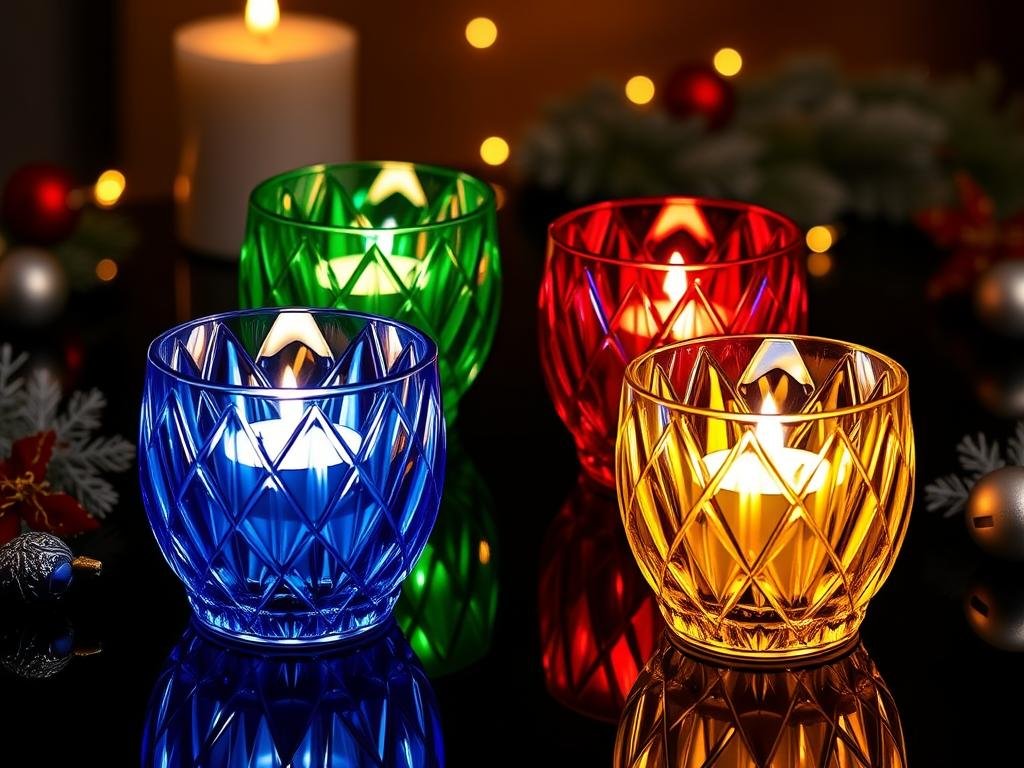 Crystal Tealight Holders Set for Diwali decoration under ₹500 Crystal Tealight Holders Set for Diwali decoration under ₹500