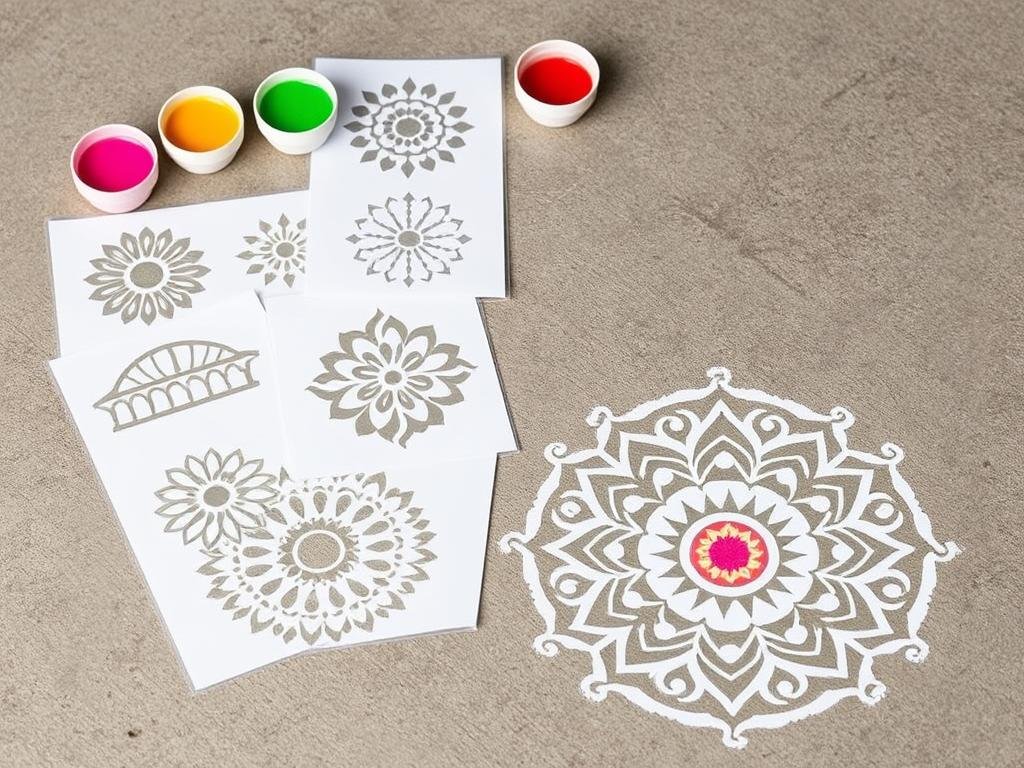 Rangoli Stencil Kit for Diwali decoration under ₹500 Rangoli Stencil Kit for Diwali decoration under ₹500